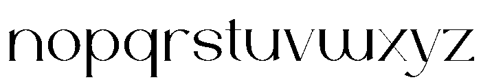 Gefars Font LOWERCASE