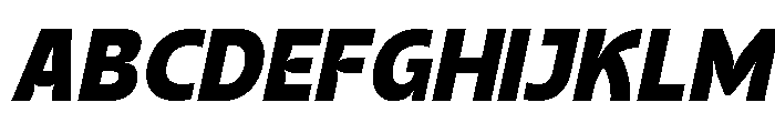 Gefora Italic Font UPPERCASE