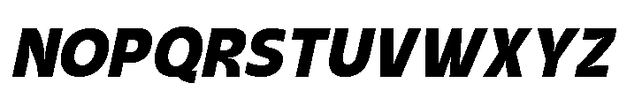 Gefora Italic Font UPPERCASE