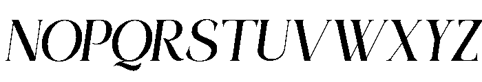 Gekarlo Italic Font UPPERCASE