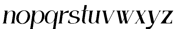 Gekarlo Italic Font LOWERCASE