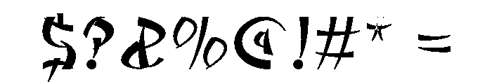 Gekkai Regular Font OTHER CHARS