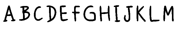 Gel Pen Bold Regular Font UPPERCASE