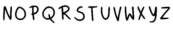 Gel Pen Bold Regular Font UPPERCASE