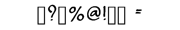 Gel Pen Regular Font OTHER CHARS