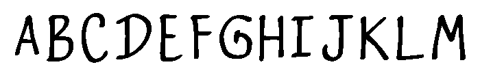 Gel Pen Regular Font UPPERCASE