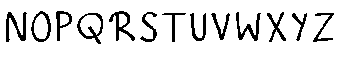 Gel Pen Regular Font UPPERCASE