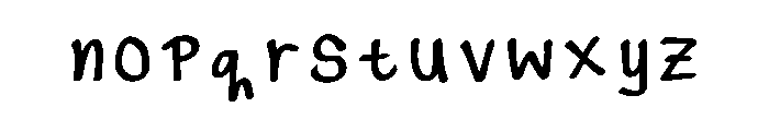 Gel Pen Regular Font LOWERCASE