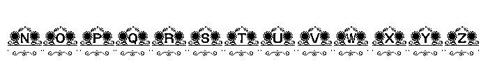 Gellicia Monogram Regular Font LOWERCASE