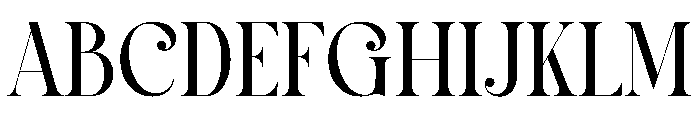 Gellis Font UPPERCASE
