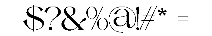 Gellovik Font OTHER CHARS