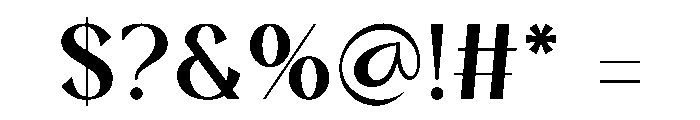 Gemora Font OTHER CHARS