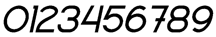 Genedict Italic Font OTHER CHARS