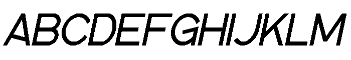 Genedict Italic Font UPPERCASE