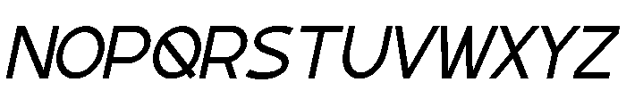 Genedict Italic Font UPPERCASE