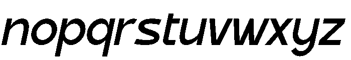Genedict Italic Font LOWERCASE