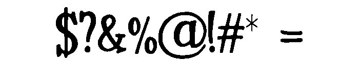 Genip Font OTHER CHARS