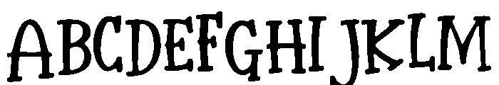 Genip Font UPPERCASE