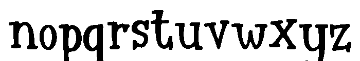Genip Font LOWERCASE