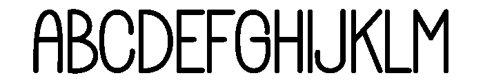 Genius Student Font UPPERCASE
