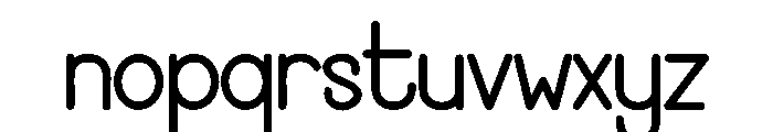 Genius Student Font LOWERCASE