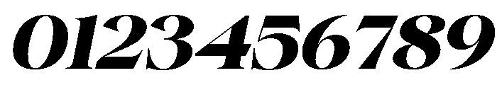 Gentara Black Slanted Font OTHER CHARS