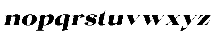 Gentara Black Slanted Font LOWERCASE