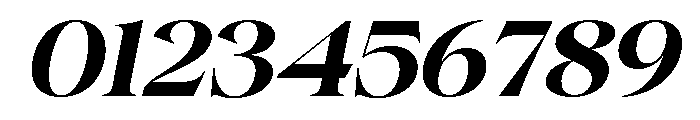 Gentara Bold Slanted Font OTHER CHARS