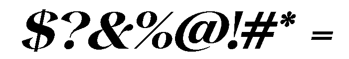 Gentara Bold Slanted Font OTHER CHARS