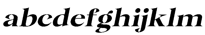 Gentara Bold Slanted FONT