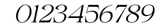 Gentara Extra Light Slanted Font OTHER CHARS