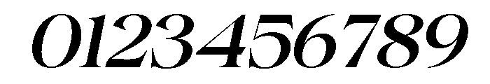 Gentara Medium Slanted Font OTHER CHARS