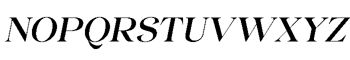 Gentara Medium Slanted Font UPPERCASE