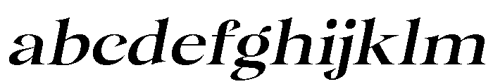 Gentara Medium Slanted FONT