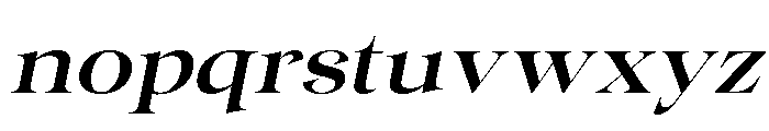 Gentara Medium Slanted Font LOWERCASE