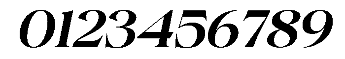 Gentara Semi Bold Slanted Font OTHER CHARS