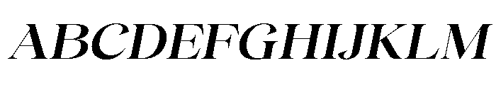 Gentara Semi Bold Slanted Font UPPERCASE