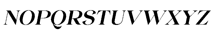 Gentara Semi Bold Slanted Font UPPERCASE