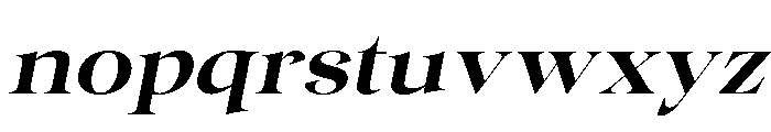 Gentara Semi Bold Slanted Font LOWERCASE
