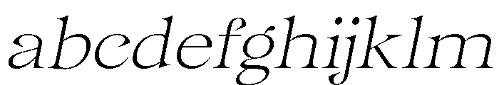 Gentara Thin Slanted FONT