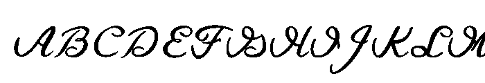 Gentle Hands Bold Font UPPERCASE