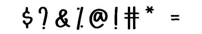 Gentle Letters Font OTHER CHARS