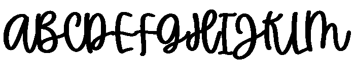 Gentle Letters Font UPPERCASE