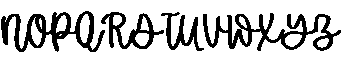 Gentle Letters Font UPPERCASE
