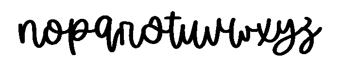 Gentle Letters Font LOWERCASE