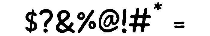 Gentle Script Font OTHER CHARS