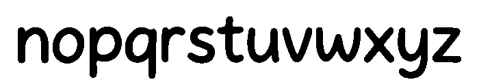 Gentle Script Font LOWERCASE