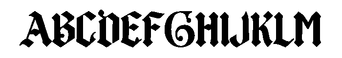 Gentry Crown Font UPPERCASE