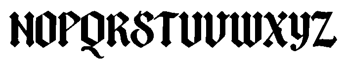 Gentry Crown Font UPPERCASE