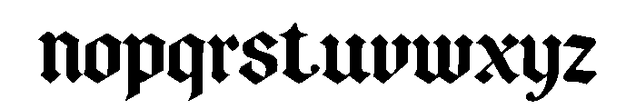 Gentry Crown Font LOWERCASE